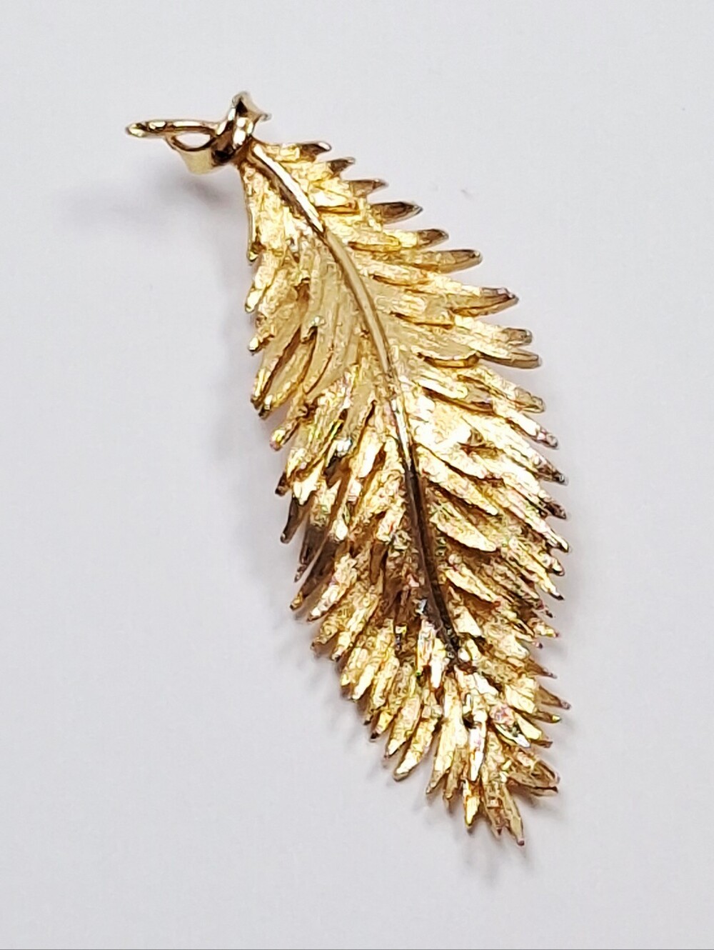 Vintage Feather Plume Brooch